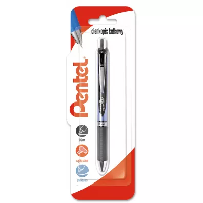 Pentel Cienkopis kulkowy EnerGel BLN75 czarny 0.5mm