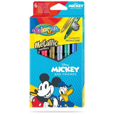 Patio Flamastry metaliczne Colorino Kids Mickey 6 szt.
