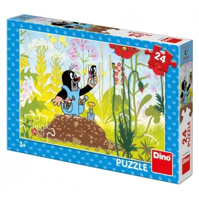 Puzzle 24 el. Krecik na kopcu Dino Toys