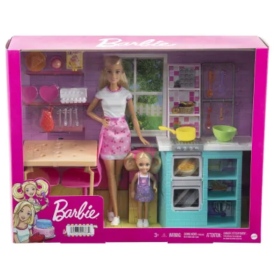 Barbie Siostry - Wsp�lne pieczenie Zestaw + lalki HBX03 Mattel