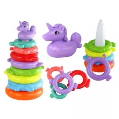 Piramidka jednoro�ec 8 k�ek LeanToys