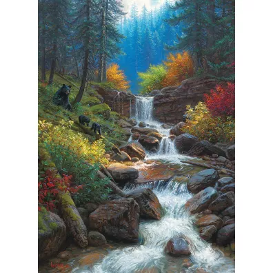 Puzzle 1000 el. G�rski wodospad Cobble Hill
