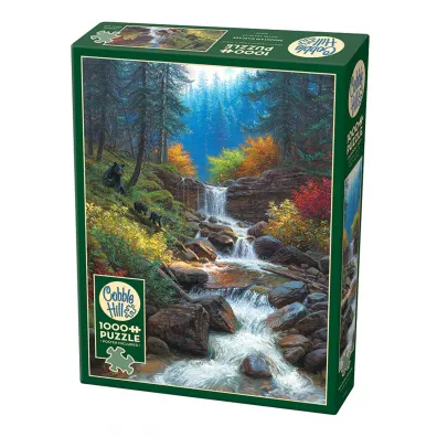Puzzle 1000 el. G�rski wodospad Cobble Hill