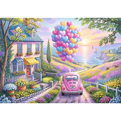 Puzzle 1000 Romantyczna przeja�d�ka TREFL