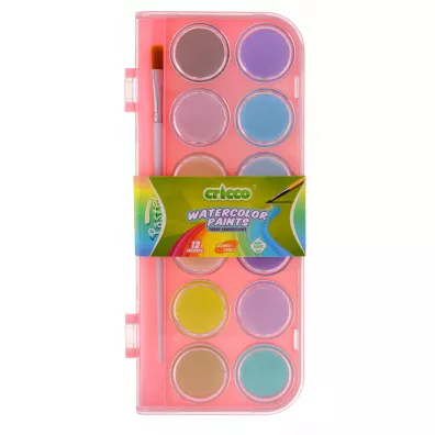 Cricco Farby akwarelowe pastelowe 12 kolorw