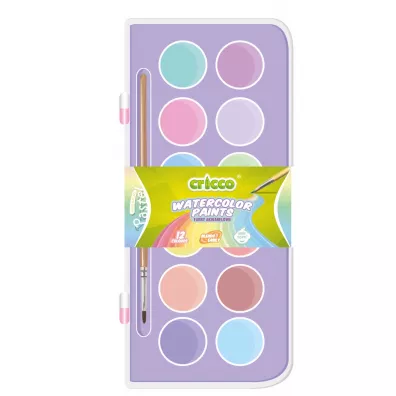 Cricco Farby akwarelowe pastelowe 12 kolorw