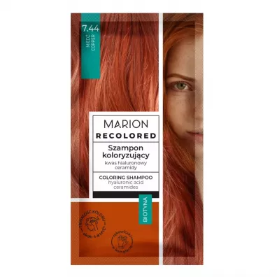 Marion Recolored szampon koloryzuj�cy 7.44 Mied� 35 ml