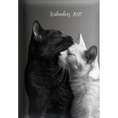 Sapt Kalendarz dzienny 2027 A5 koty B&W