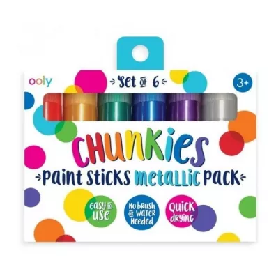 Kolorowe Baloniki Farby w kredce Chunkies Paint Sticks Metallic 6 kolor�w
