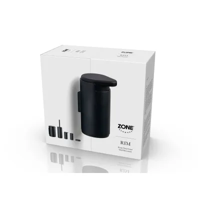 Zone Denmark Dozownik do myda cienny Rim Black 14645 czarny