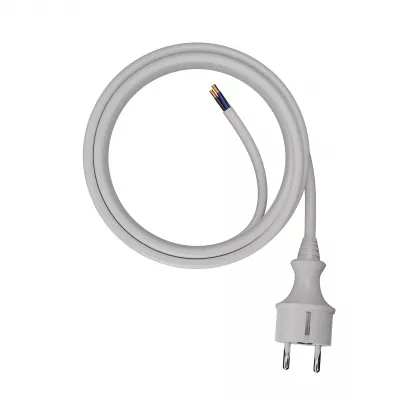 Awtools Przewd z wtyczk 5 m 3x1,5 mm biay h05vv-f