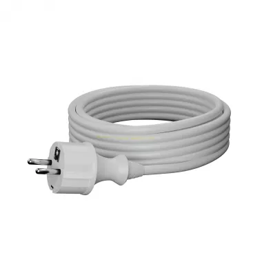 Awtools Przewd z wtyczk 5 m 3x1,5 mm biay h05vv-f