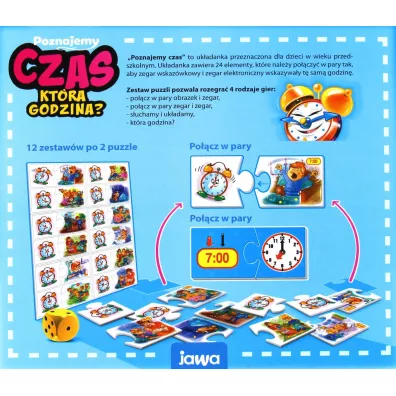 Puzzle edukacyjne Poznajemy czas Jawa
