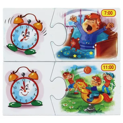 Puzzle edukacyjne Poznajemy czas Jawa
