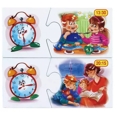 Puzzle edukacyjne Poznajemy czas Jawa