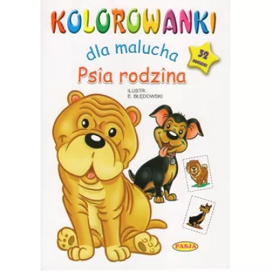 Psia rodzina kolorowanki dla malucha - Ernest B��dowski