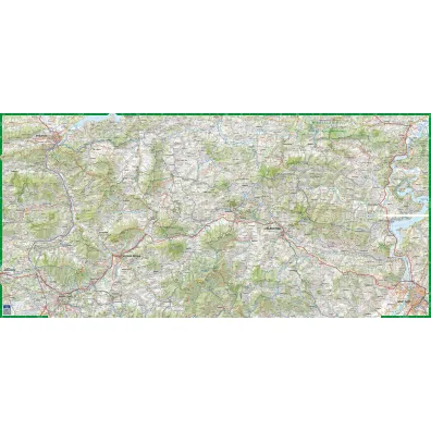 Beskid Wyspowy laminowana mapa turystyczna 1:65 000