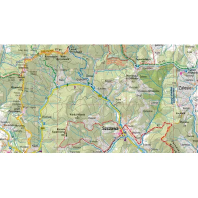 Beskid Wyspowy laminowana mapa turystyczna 1:65 000