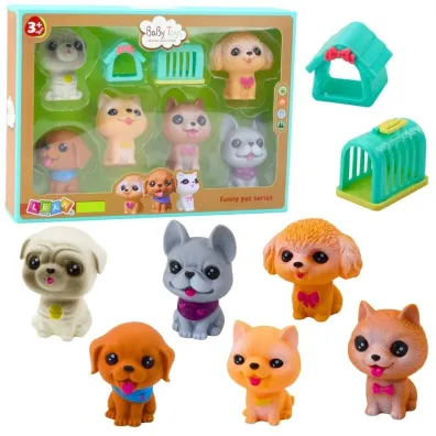 Zestaw 6 figurek piesk�w