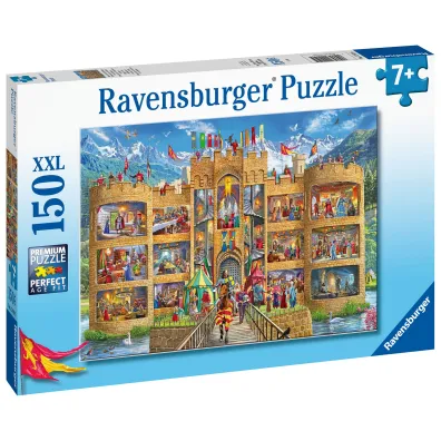 Puzzle 150 el. XXL Widok na zamek rycerski Ravensburger