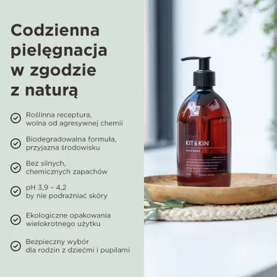 Kit and Kin Naturalne Myd�o do r�k w p�ynie, o zapachu limonki i aloesu 500 ml