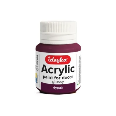 Ideyka Farba akrylowa Br�zowy 20 ml