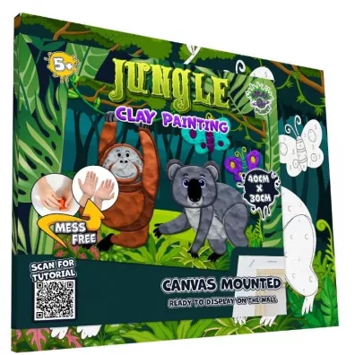 Splat Planet Zestaw do wyklejania plastelin - Dungla