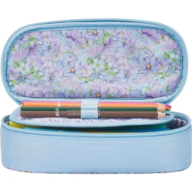 Oxford Pi�rnik z klapk� Flowers niebieski