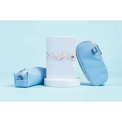 Oxford Pi�rnik z klapk� Flowers niebieski