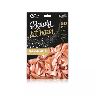 Godan Balony B&C metaliczne r�owe 30cm