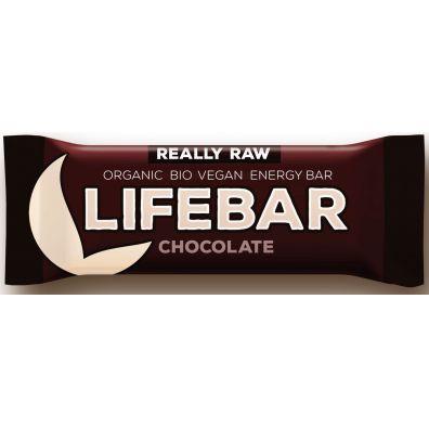 Lifefood Baton daktylowo-orzechowy z czekoladą raw bezglutenowy 47 g Bio