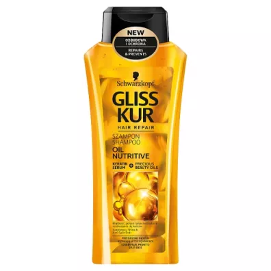 Gliss Kur Oil Nutritive Shampoo odywczy szampon do wosw z olejkami 400 ml