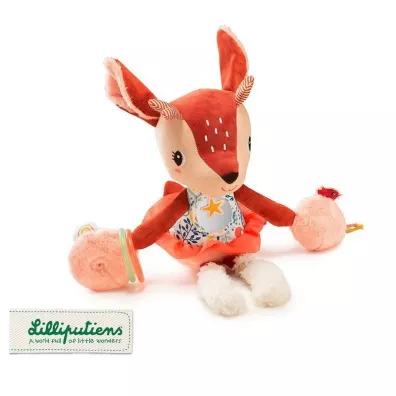 Lilliputiens Przytulanka aktywizujca wielofunkcyjna Sarenka Stella 9 m+