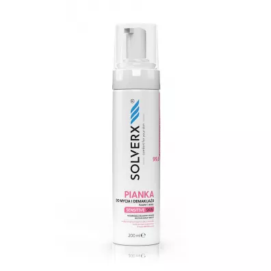 Solverx Pianka do mycia demakija�u twarzy 200 ml