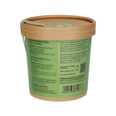 Brown House & Tea Herbata matcha Matcha sypana 40 g Bio