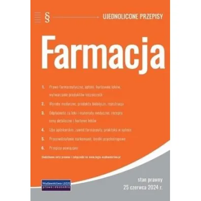 Farmacja - ujednolicone przepisy
