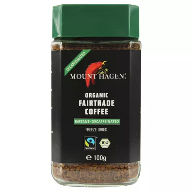Mount Hagen Kawa rozpuszczalna bezkofeinowa Arabica/Robusta 100 g Bio