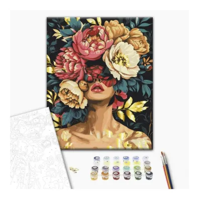 Brushme Malowanie po numerach - Magia P�atk�w 40x50cm