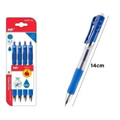 Mp Main Paper D�ugopis �elowy 0,7mm niebieski 4 szt