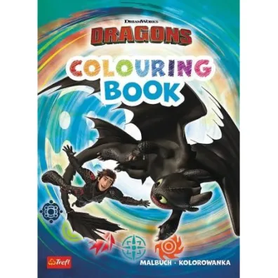 Jak wytresowa� smoka. Kolorowanka. Malbuch. Colouring book. How to train your Dragon