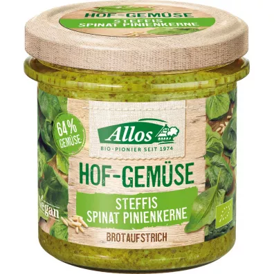 Allos Pasta warzywna ze szpinakiem i orzeszkami piniowymi bezglutenowa 135 g Bio