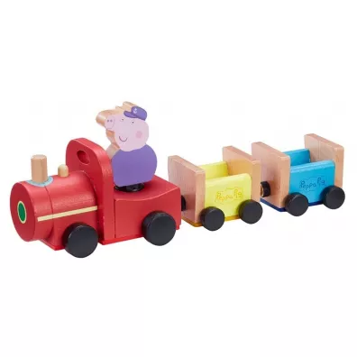 PROMO Peppa Pig - Drewniany pocig z figurk winka Peppa 07210