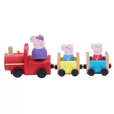 PROMO Peppa Pig - Drewniany pocig z figurk winka Peppa 07210