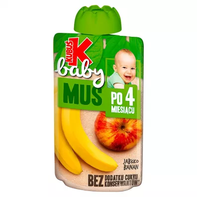 Kubu Baby Mus po 4 miesicu jabko-banan 100 g