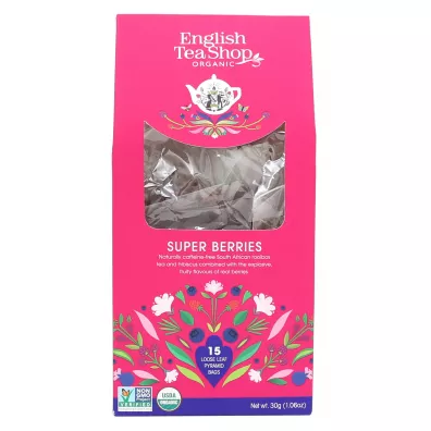 English Tea Shop Organic Herbatka owoce lene piramidki 15 x 2 g Bio