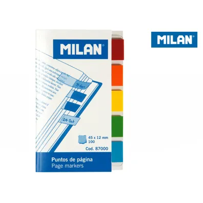 Milan Zak�adki indeksuj�ce transparentne 45 x 12 mm