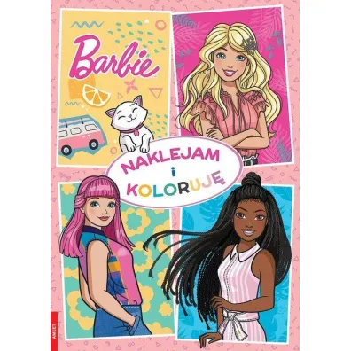 Barbie. Naklejam i koloruj�