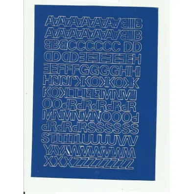 Artdruk Litery samoprzylepne 1 cm 8 arkuszy niebieski
