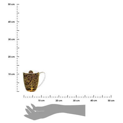 Duo Sp. z o.o. Porcelanowy kubek Klimt Tree Of Life 350 ml