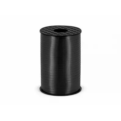 PartyDeco Wst��ka plastikowa czarna 5mm x 225m